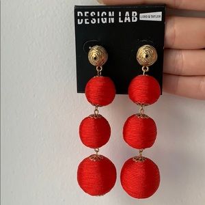 Red earrings